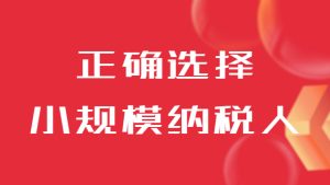 怎麽正确選擇小(xiǎo)規模納稅人(ren)或一(yi)般納稅人(ren)